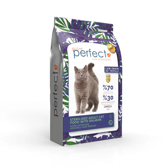 Perfect Low Grain Sterilized Cat Food - Salmon - 1.5KG